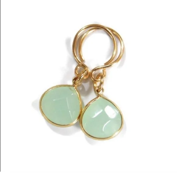 🌟ONE LEFT🌟×5 Gemstone Briolette Earrings - Picture 2 of 8